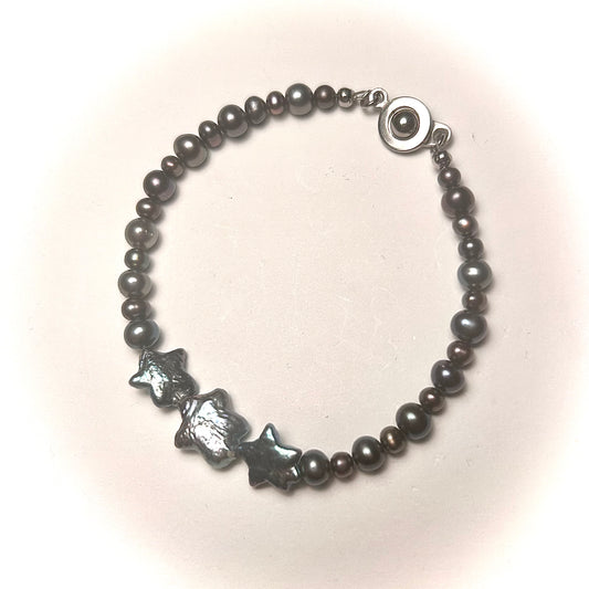 comet star pearl bracelet