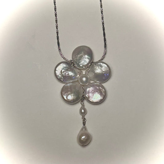 orchid pendant necklace