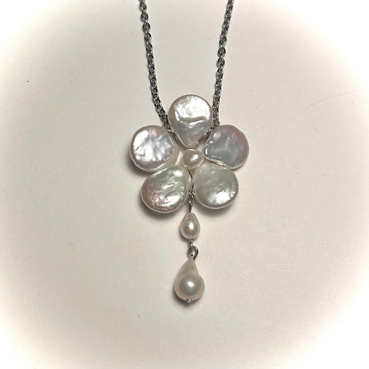 orchid pendant necklace