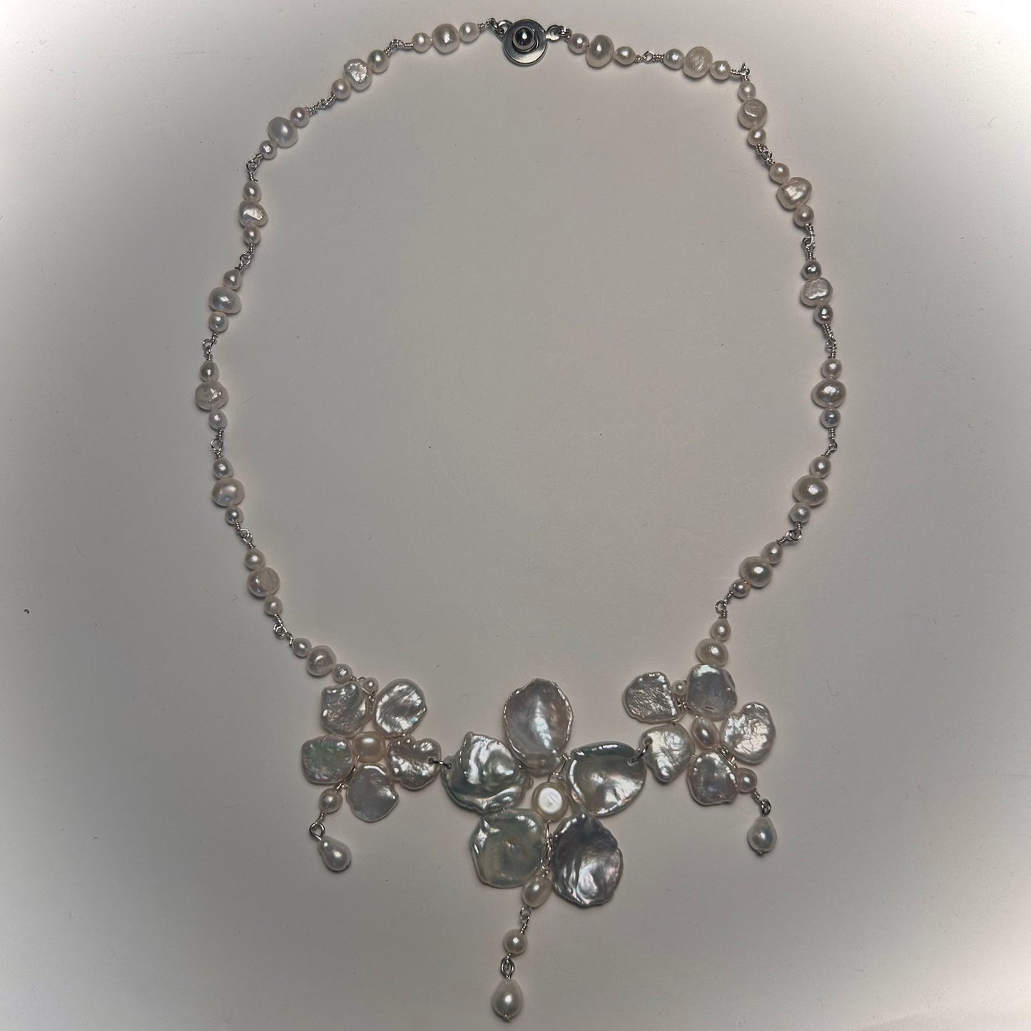 'melancholy' trio orchid necklace