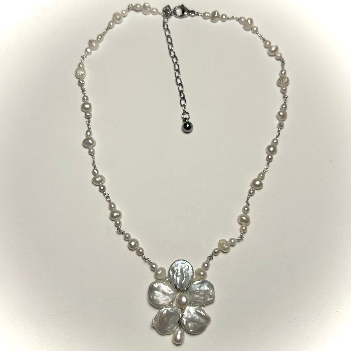 'rainy days' orchid necklace