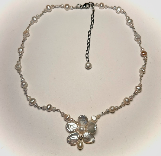 first bloom orchid pearl collar