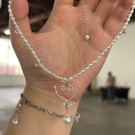 matchstick pearl necklace