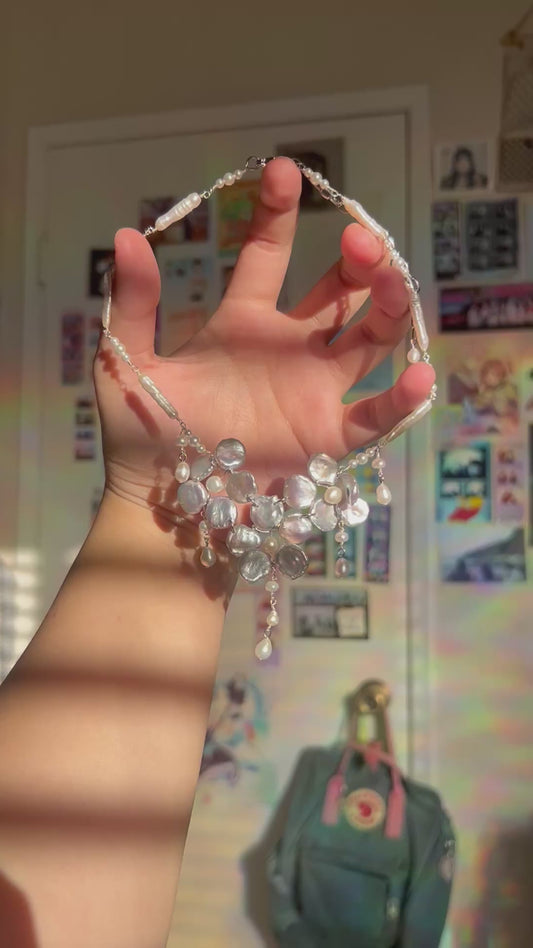 'persephone' trio orchid necklace